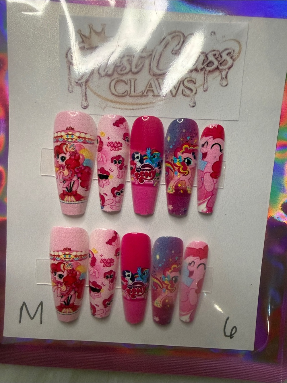 My Little Pony Pink Character Press-On Nails